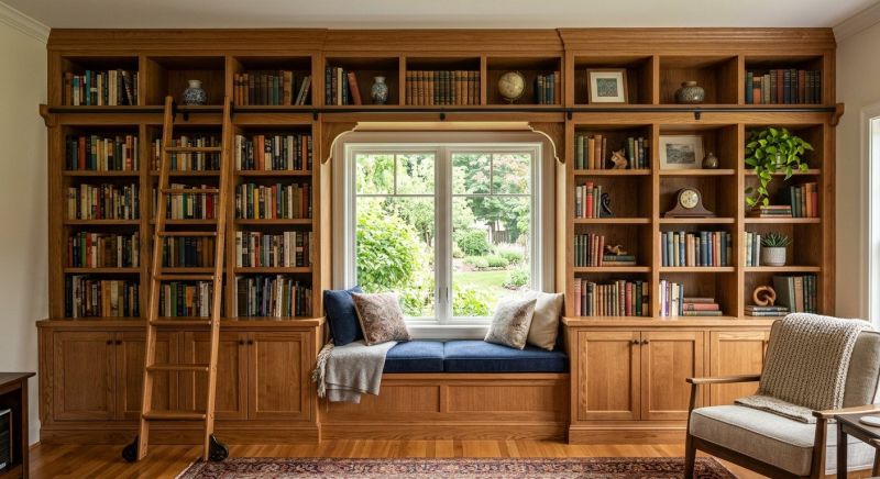Custom Bookcase Installation in Alexandria, VA