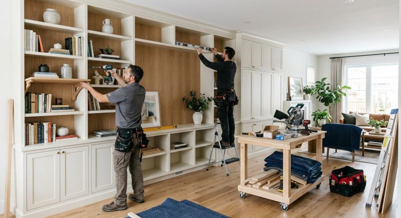 Custom Bookcase Installation in Annapolis, MD