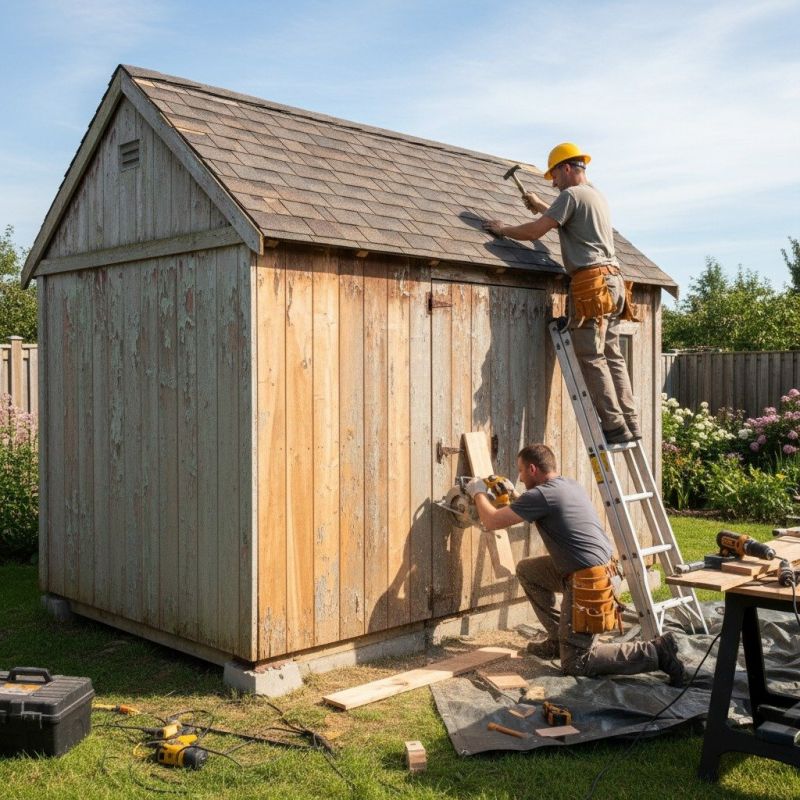 Shed Damage Repair in Olathe, KS